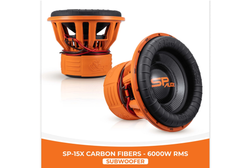 SPAudio SP-15X CARBON FIBERS 15"/ 38CM, 6000 WATT RMS, Double 2 Ohms