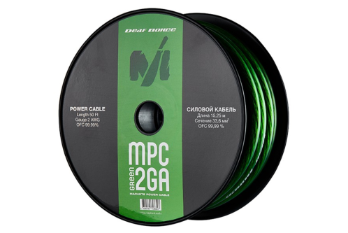 Deaf Bonce Machete 35 mm² OFC Vert Premium 99.99% cuivre, 4000 RMS