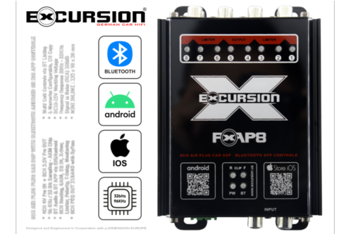 PX AP8 - DSP 8 canaux  - IOS/ANDROID BT APP Control