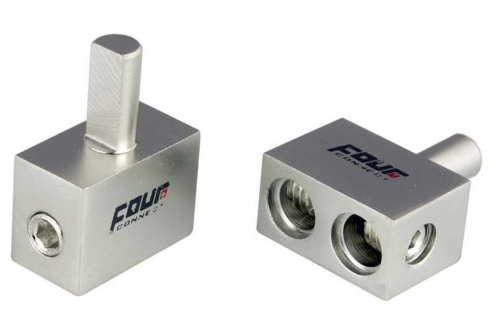 4 Connect 2 borniers de haut-parleur (1x6mm² + 2x10mm²)