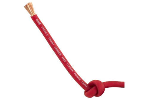 FOUR Connect 10 mm² OFC rouge Ultra flexible  100% cuivre, 1000 WRMS