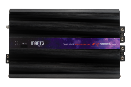 Marts Digital MXB Series Monoblock 8K Bass 1 Ohm Amplificateur MXB-8000-1-V2
