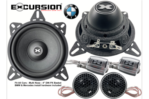 PX 4C - 10cm DIN/BMW/MB système de composants 2 voies