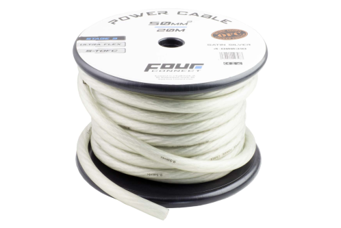 Câble d'alimentation FOUR Connect 4-800318 STAGE3 50 mm² argent satiné S-TOFC