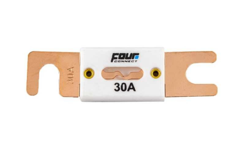 4 Connect Fusible ANL 30A cuivre, céramique 1pc