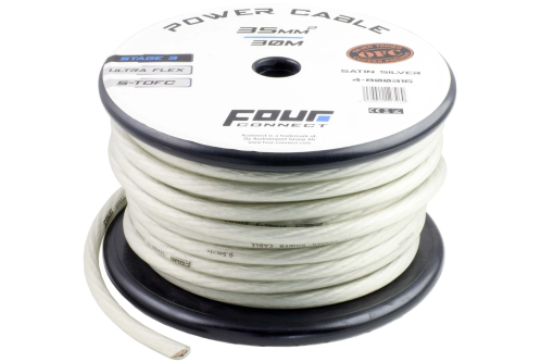Câble d'alimentation FOUR Connect 4-800316 STAGE3 35 mm² argent satiné S-TOFC
