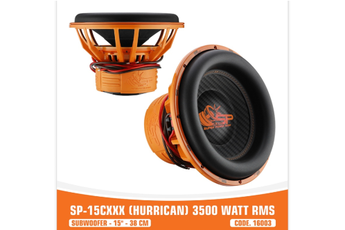 SP 15CXXX SUBWOOFER 15"/38CM AVEC SUSPENSION HAUTE 3500W RMS