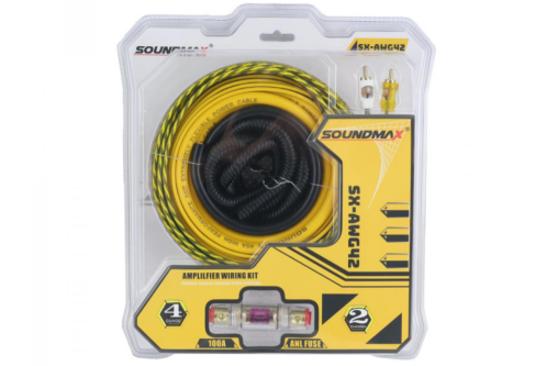 Soundmax SX-AWG42 Kit 20 mm², 25% cuivre et 75% Aluminium, 1000 RMS, MAX 1600 RMS