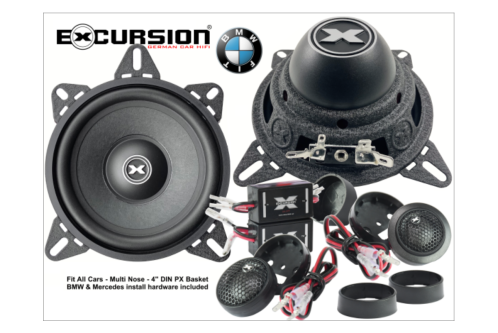 PX 4C ECO - Système à 2 voies à deux voies DIN/BMW/MB de 10 cm