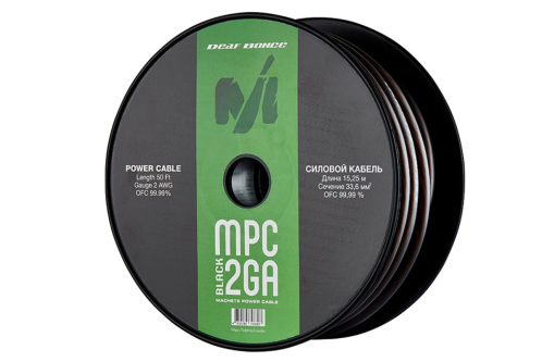 Deaf Bonce Machete 35 mm² OFC Noir Premium 99.99% cuivre, 4000 RMS