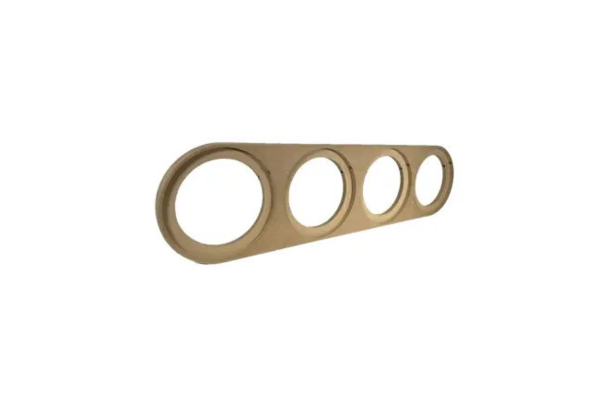 DBVox Paire D'entretoise en MDF pour montage de 4 haut-parleurs 6.5" (16.5 cm)